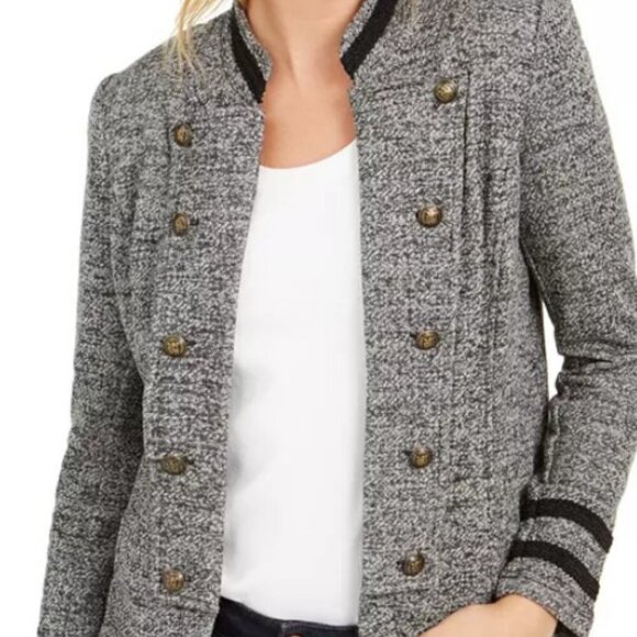 Tommy Hilfiger Jackets & Blazers - Tommy Hilfiger Gray Blazer with Black Trim